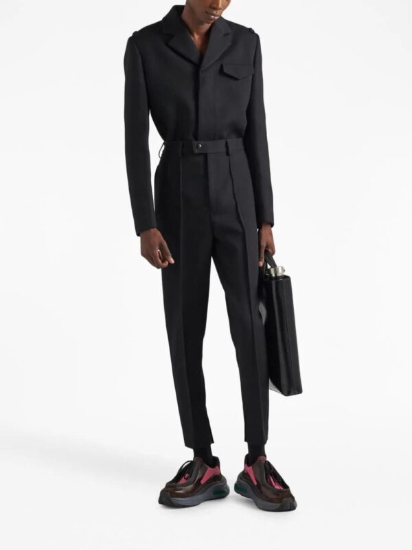 Prada  notched-lapels cropped wool jacket - Image 2