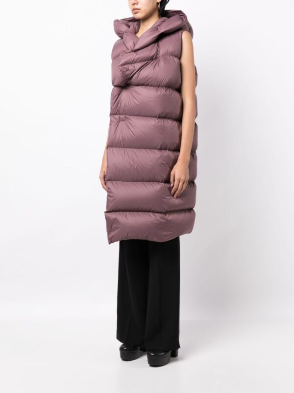 Rick Owens  Luxor quilted hooded gilet - Image 3