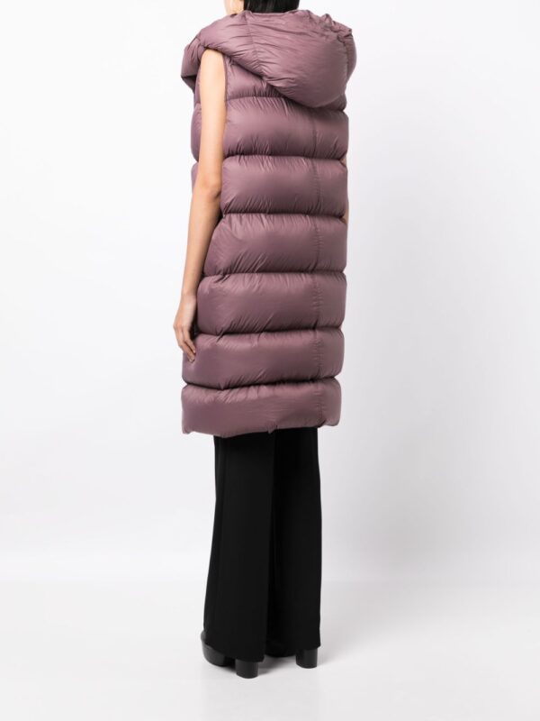 Rick Owens  Luxor quilted hooded gilet - Image 4