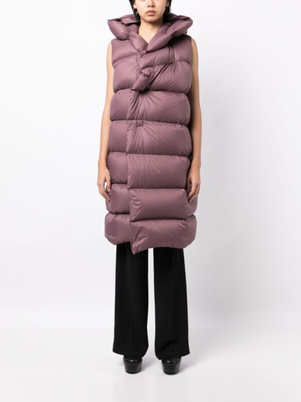 Rick Owens  Luxor quilted hooded gilet - Image 2