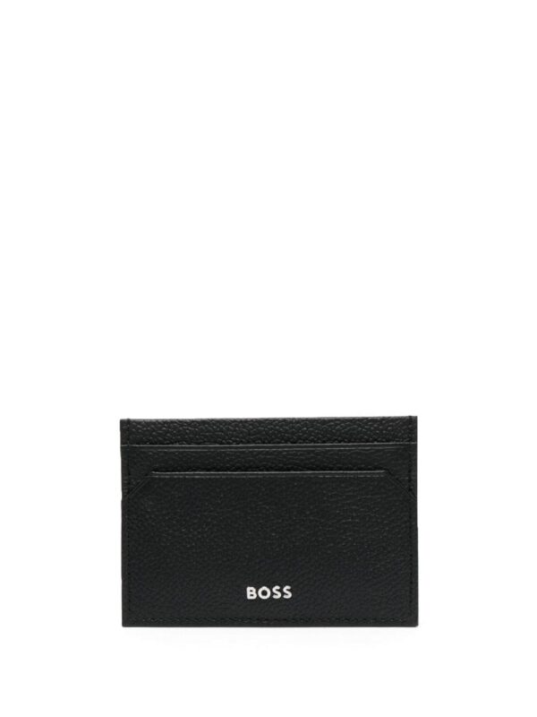 BOSS logo-lettering card holder