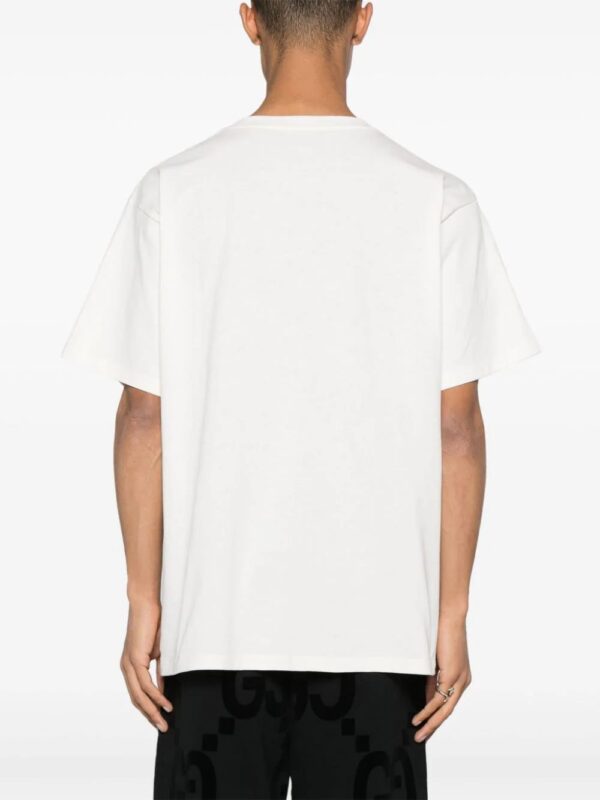 Gucci  logo-embroidered cotton T-shirt - Image 4