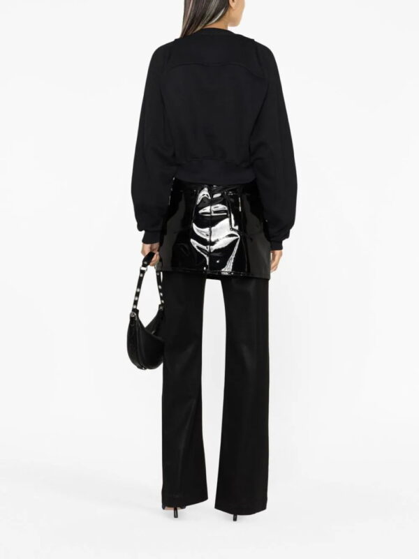 Off-White  logo-print cropped cotton sweatshirt - Image 3