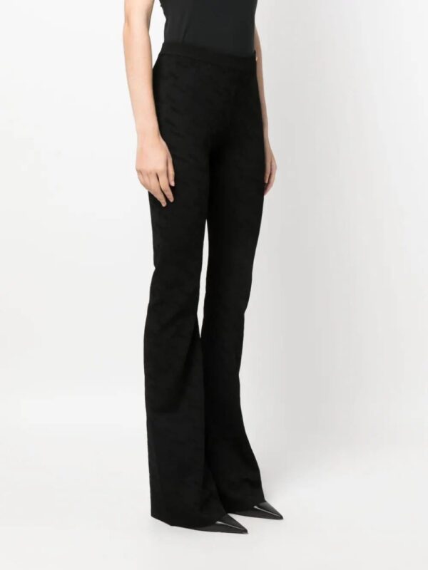 Versace  Greca-knit flared trousers - Image 3