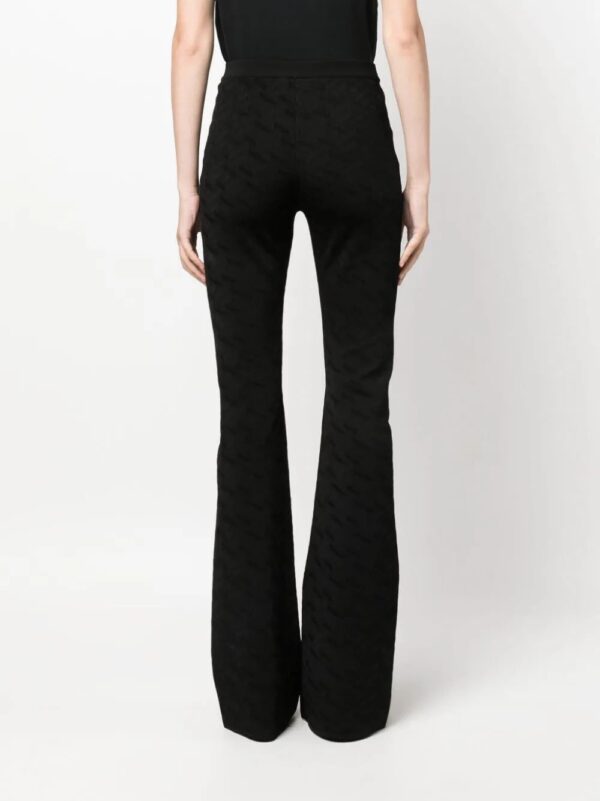 Versace  Greca-knit flared trousers - Image 4