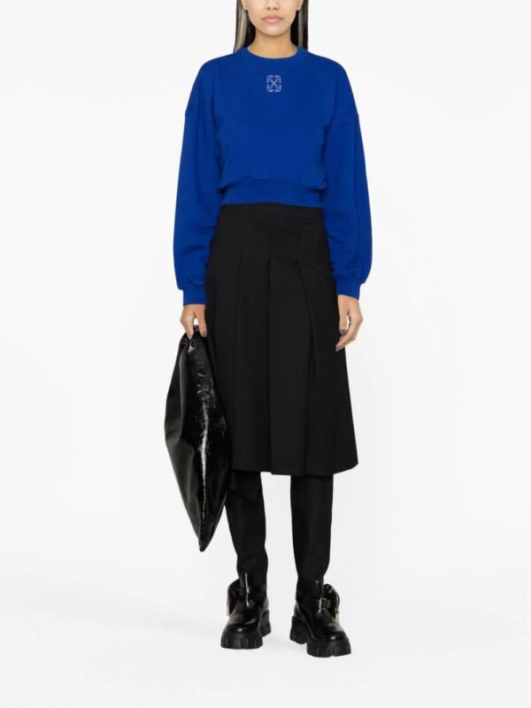 Off-White  Arrows cropped cotton sweatshirt - Image 2