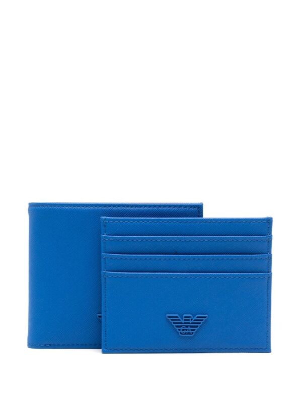 Emporio Armani logo-plaque leather wallet