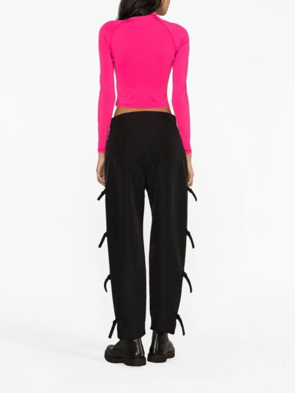 Balmain  logo-print crop top - Image 4