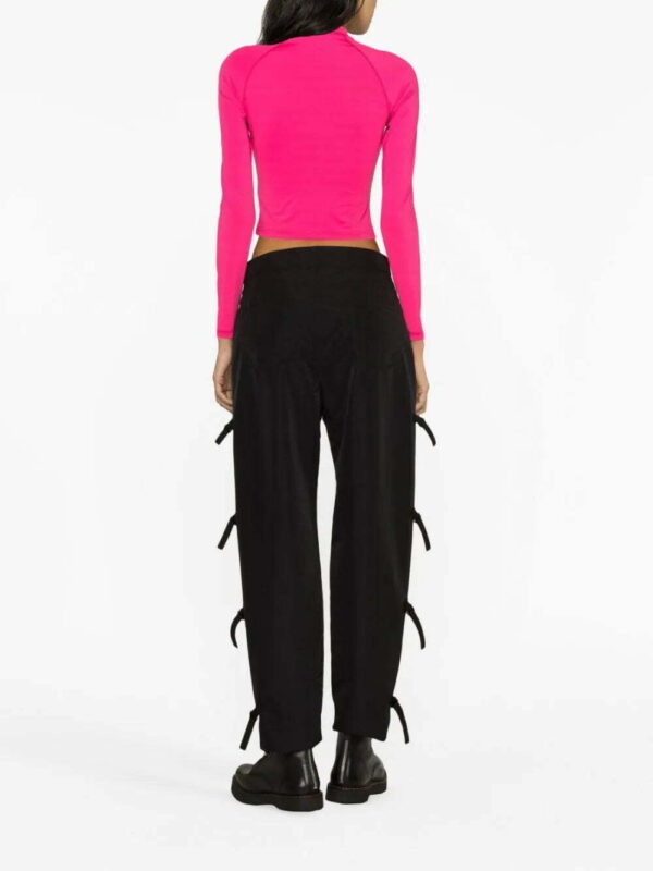 Balmain  logo-print crop top - Image 4