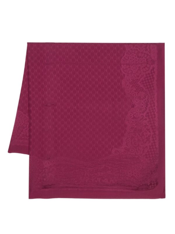Moschino  monogram-jacquard silk scarf