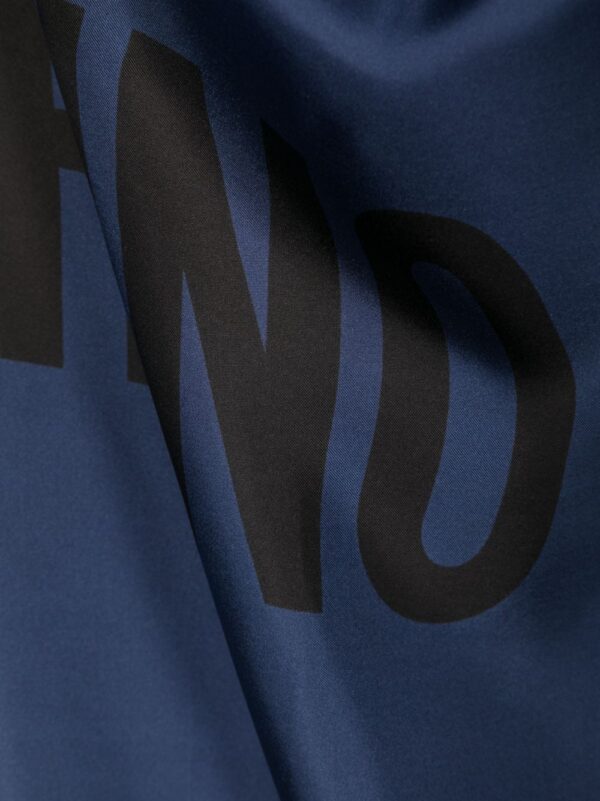 Moschino  logo-print silk scarf - Image 2