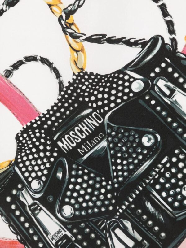 Moschino  graphic-print silk scarf - Image 2