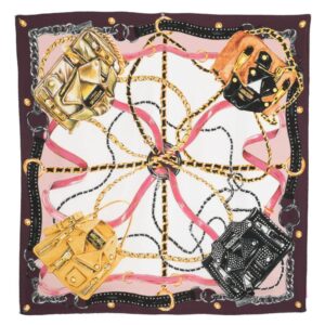 Moschino  graphic-print silk scarf