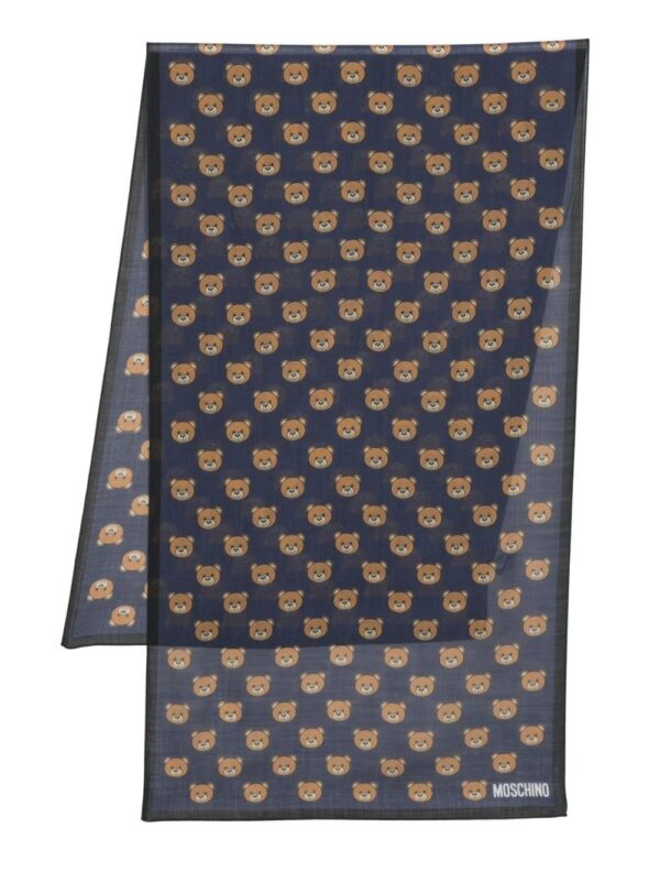 Moschino  Teddy Bear fine-knit scarf