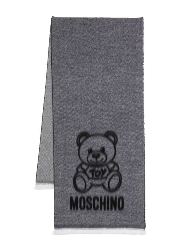 Moschino  Teddy Bear-print wool scarf