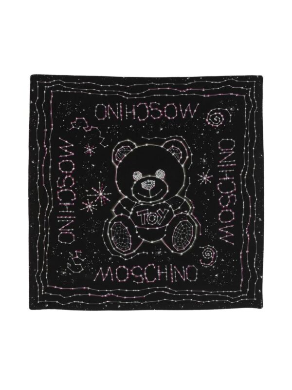 Moschino  Teddy Bear silk scarf