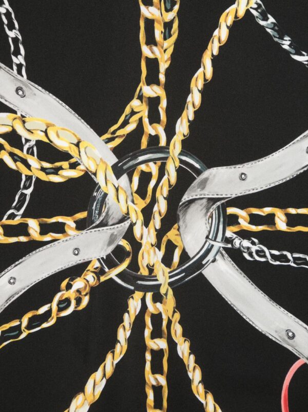 Moschino  graphic-print silk scarf - Image 2