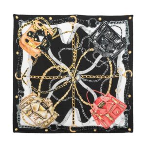 Moschino  graphic-print silk scarf