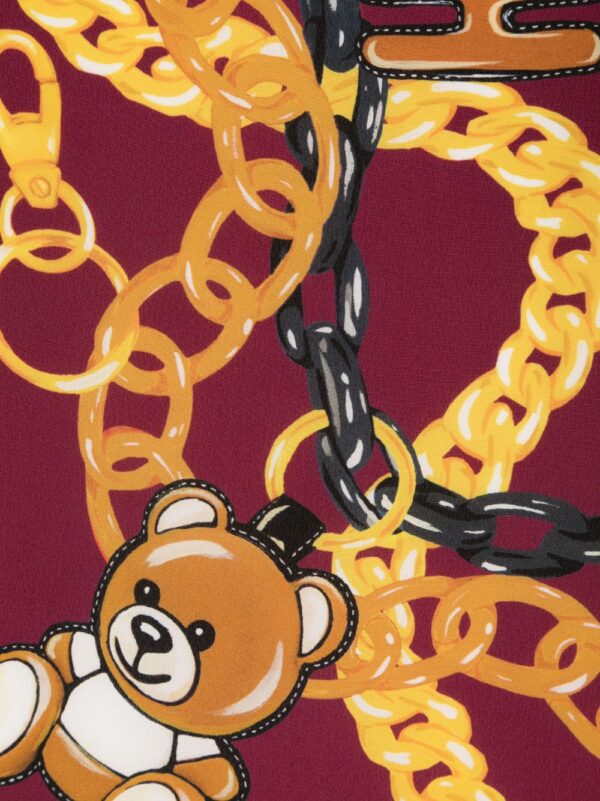 Moschino  chain-print silk scarf - Image 2