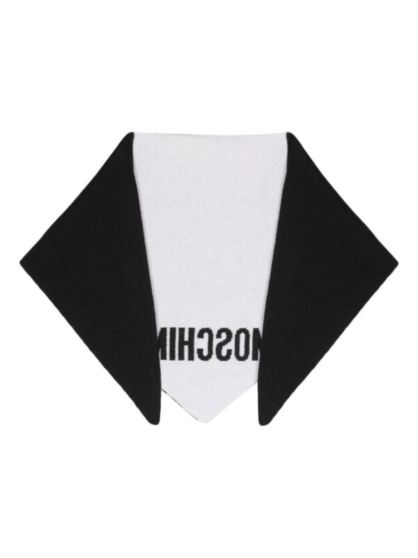 Moschino  logo-print two-tone scarf