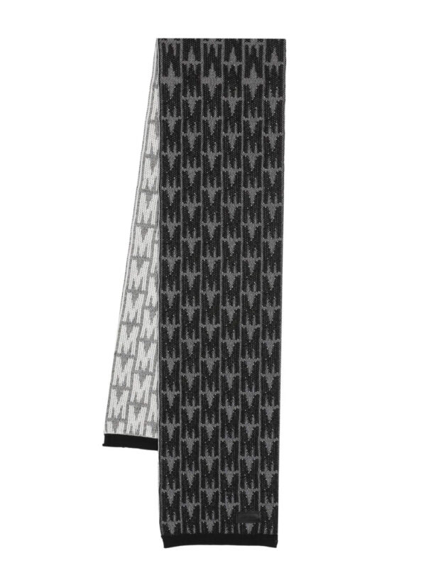 Moschino  knitted monogram scarf