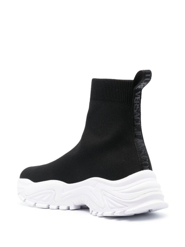 Versace Jeans Couture logo-print high-top sneakers - Image 3