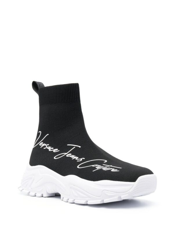 Versace Jeans Couture logo-print high-top sneakers - Image 2