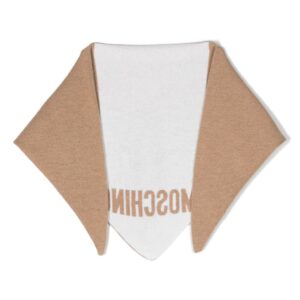 Moschino  intarsia-knit logo scarf