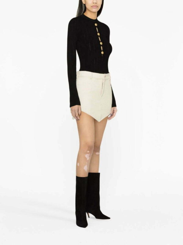 Balmain  button-embellished knitted bodysuit - Image 3
