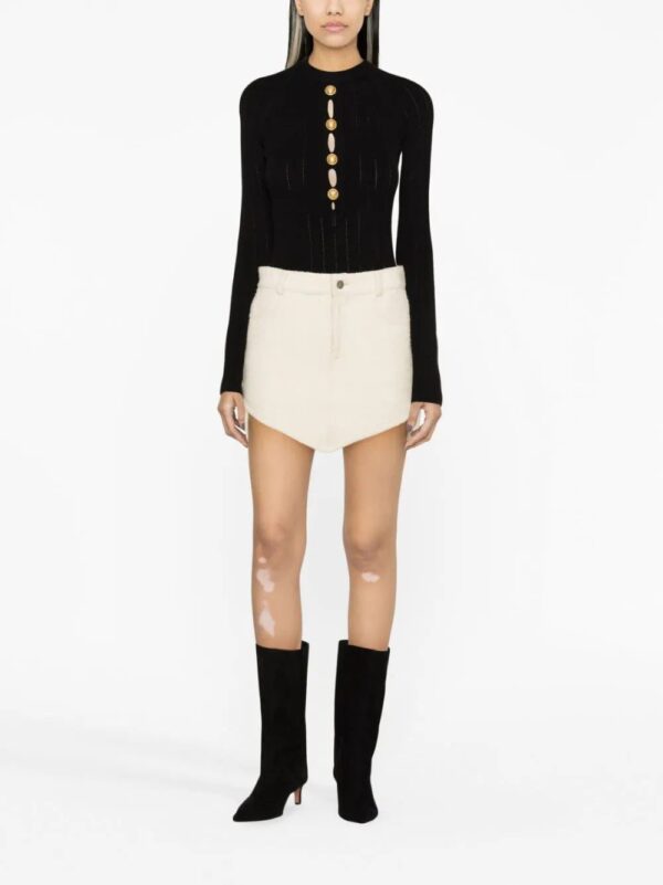 Balmain  button-embellished knitted bodysuit - Image 2