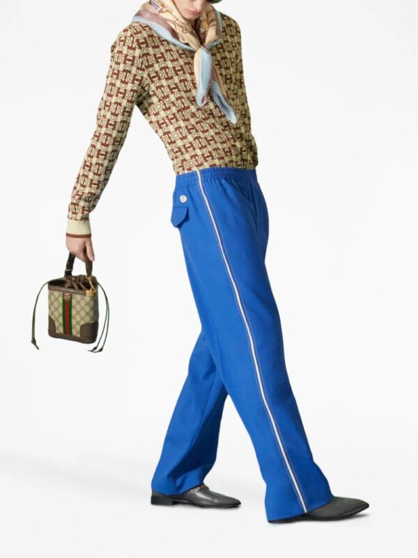 Gucci  Horsebit-print jacquard polo shirt - Image 2