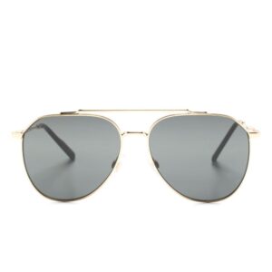 Dolce & Gabbana Eyewear double-bridge pilot-frame sunglasses
