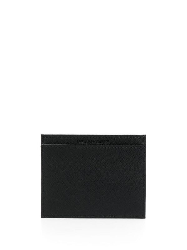 Emporio Armani logo-print recycled leather cardholder - Image 2