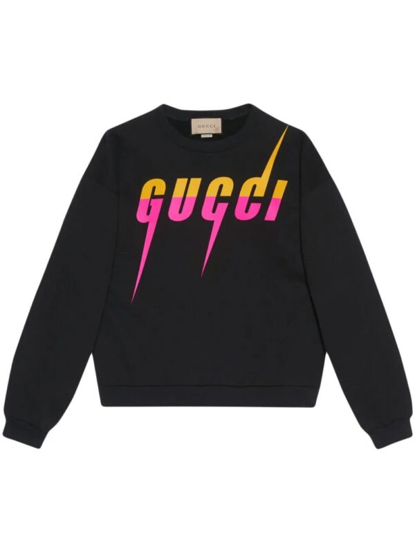 Gucci  Blade logo-print cotton sweatshirt