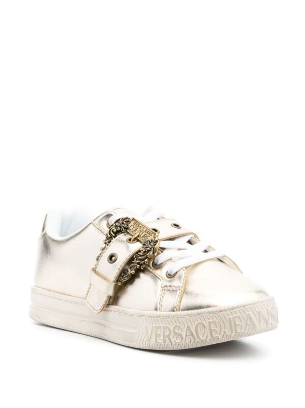 Versace Jeans Couture logo-buckle leather sneakers - Image 2