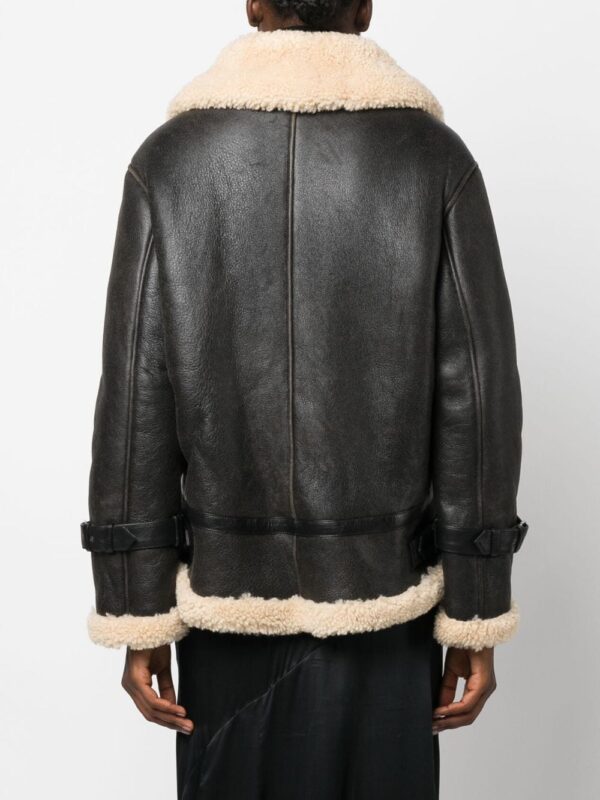 Saint Laurent  shearling aviator jacket - Image 4