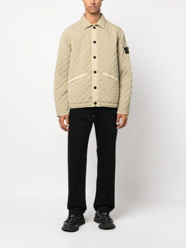Stone Island  quilted press-stud fastening bomber jacket - Image 2