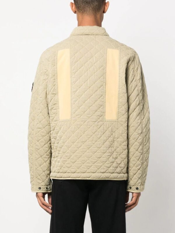 Stone Island  quilted press-stud fastening bomber jacket - Image 4