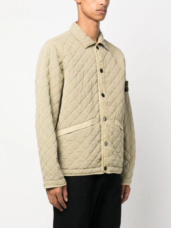 Stone Island  quilted press-stud fastening bomber jacket - Image 3
