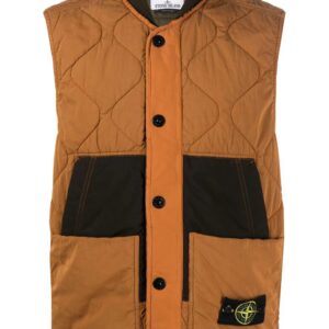 Stone Island Compass-patch quilted gilet