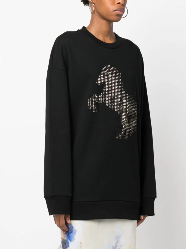 Stella McCartney  crystal-appliqué cotton sweatshirt - Image 3
