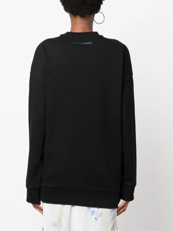 Stella McCartney  crystal-appliqué cotton sweatshirt - Image 4