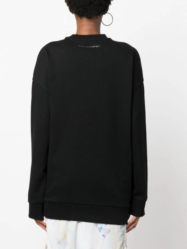 Stella McCartney  crystal-appliqué cotton sweatshirt - Image 4