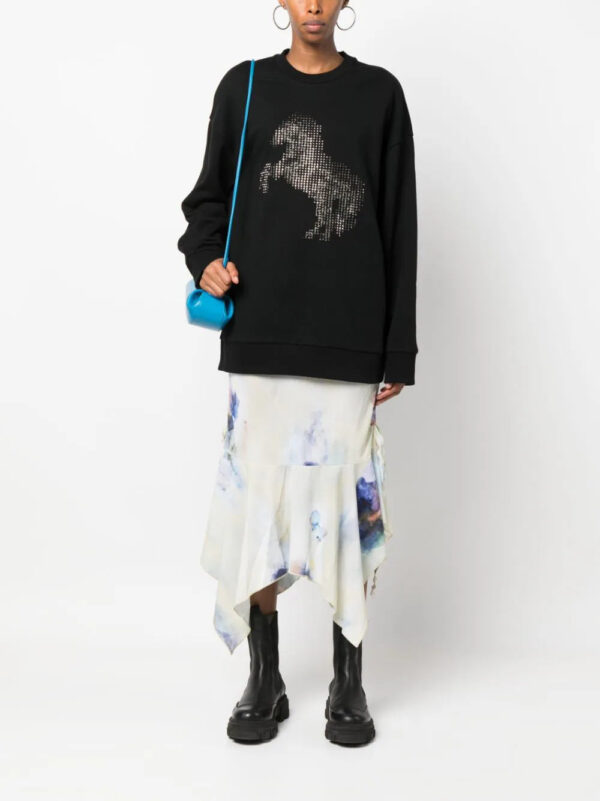 Stella McCartney  crystal-appliqué cotton sweatshirt - Image 2