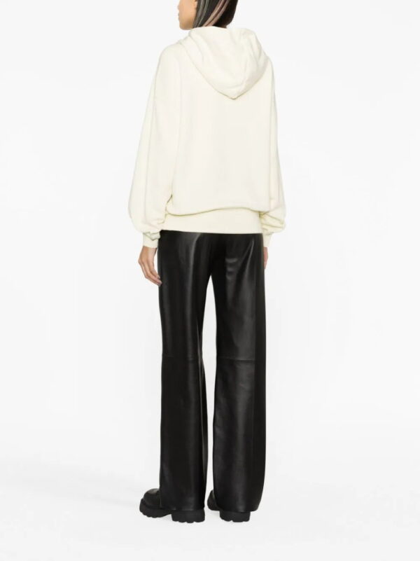 Off-White  logo-print cotton hoodie - Image 3