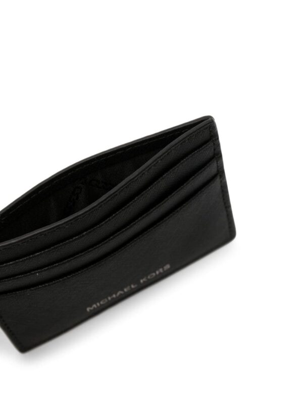 Michael Kors logo-print leather card holder - Image 3