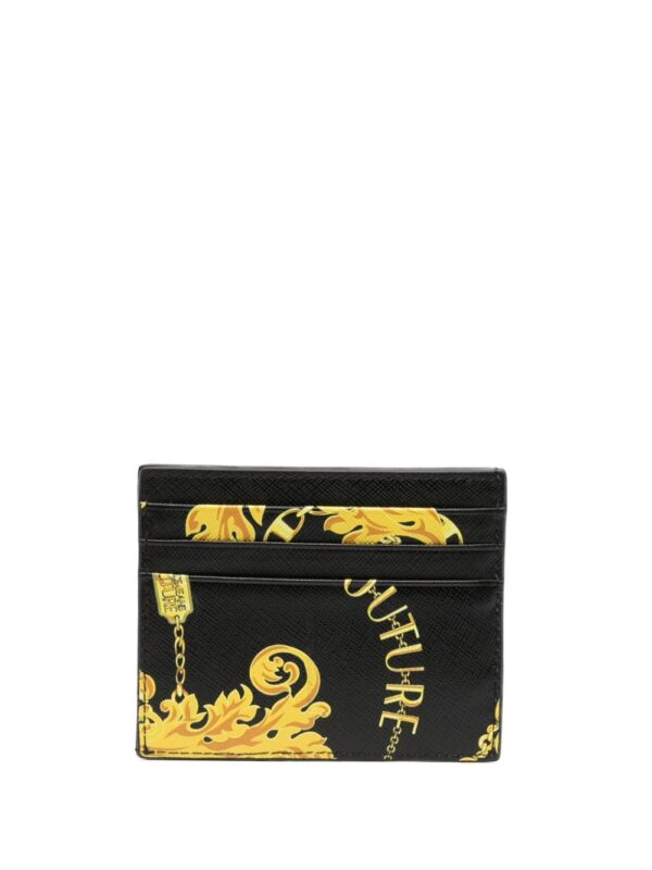 Versace Jeans Couture Barocco-print leather cardholder - Image 2