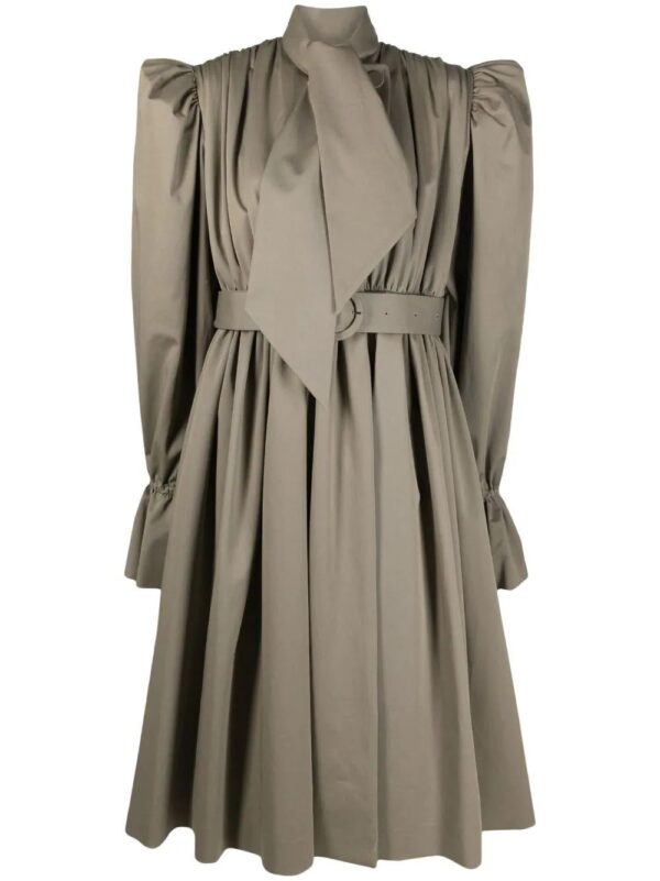 Balenciaga  trench coat-style midi dress