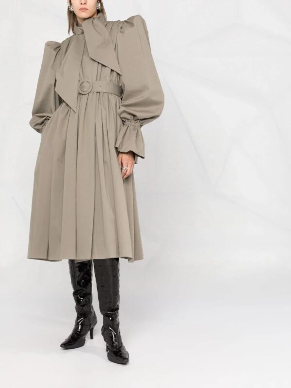Balenciaga  trench coat-style midi dress - Image 2