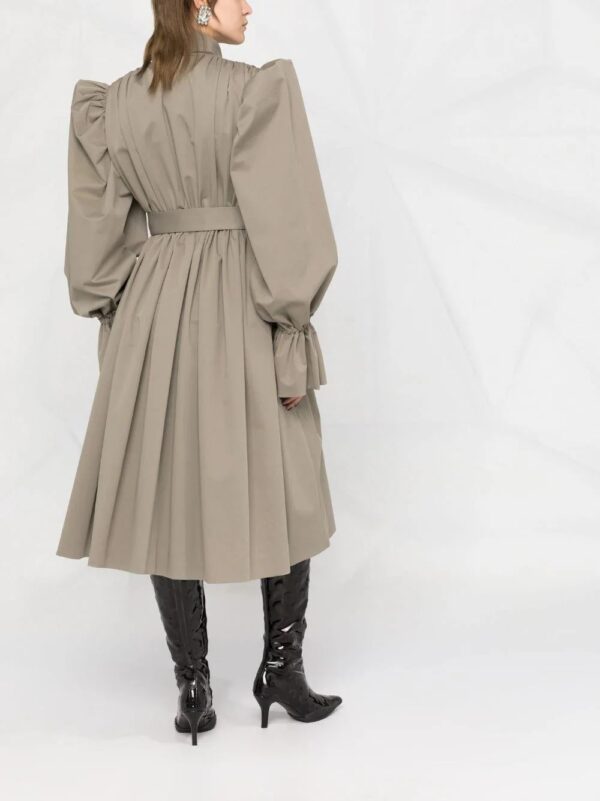 Balenciaga  trench coat-style midi dress - Image 4